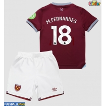 West Ham United Mateus Fernandes #18 Heimtrikotsatz Kinder 2025-26 Kurzarm (+ Kurze Hosen)